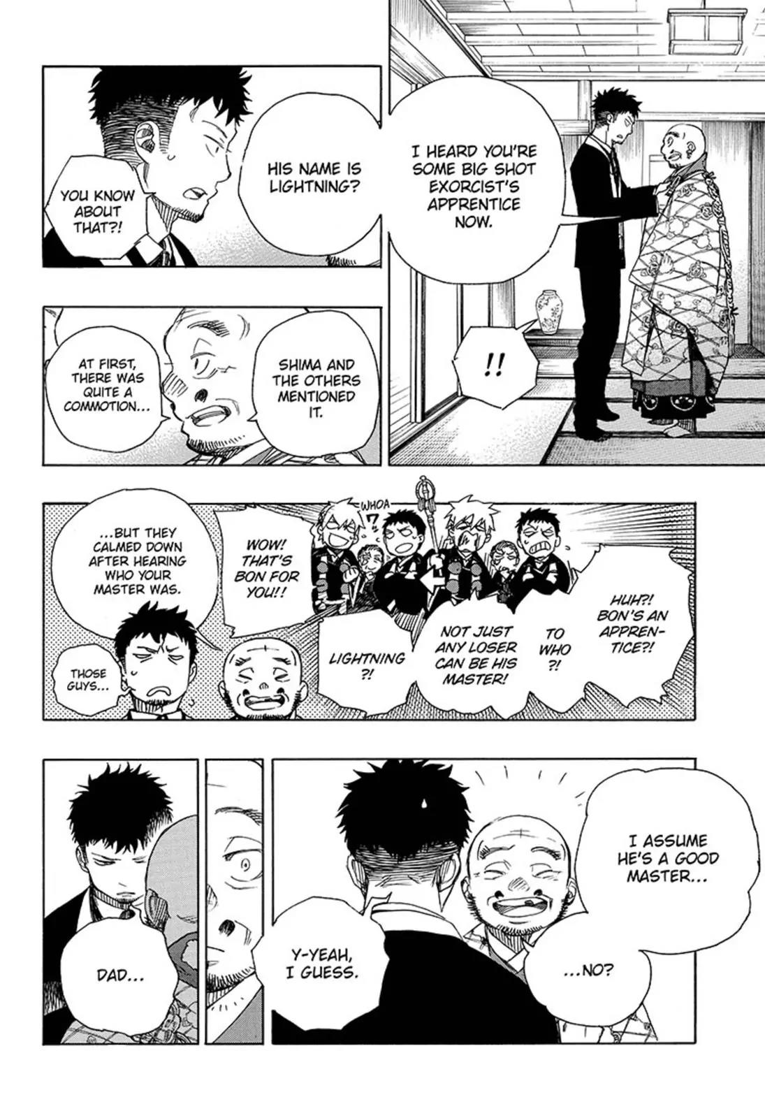 Ao no Exorcist Chapter 91 page 4 - Chapter 91: Congratulations - Late Night