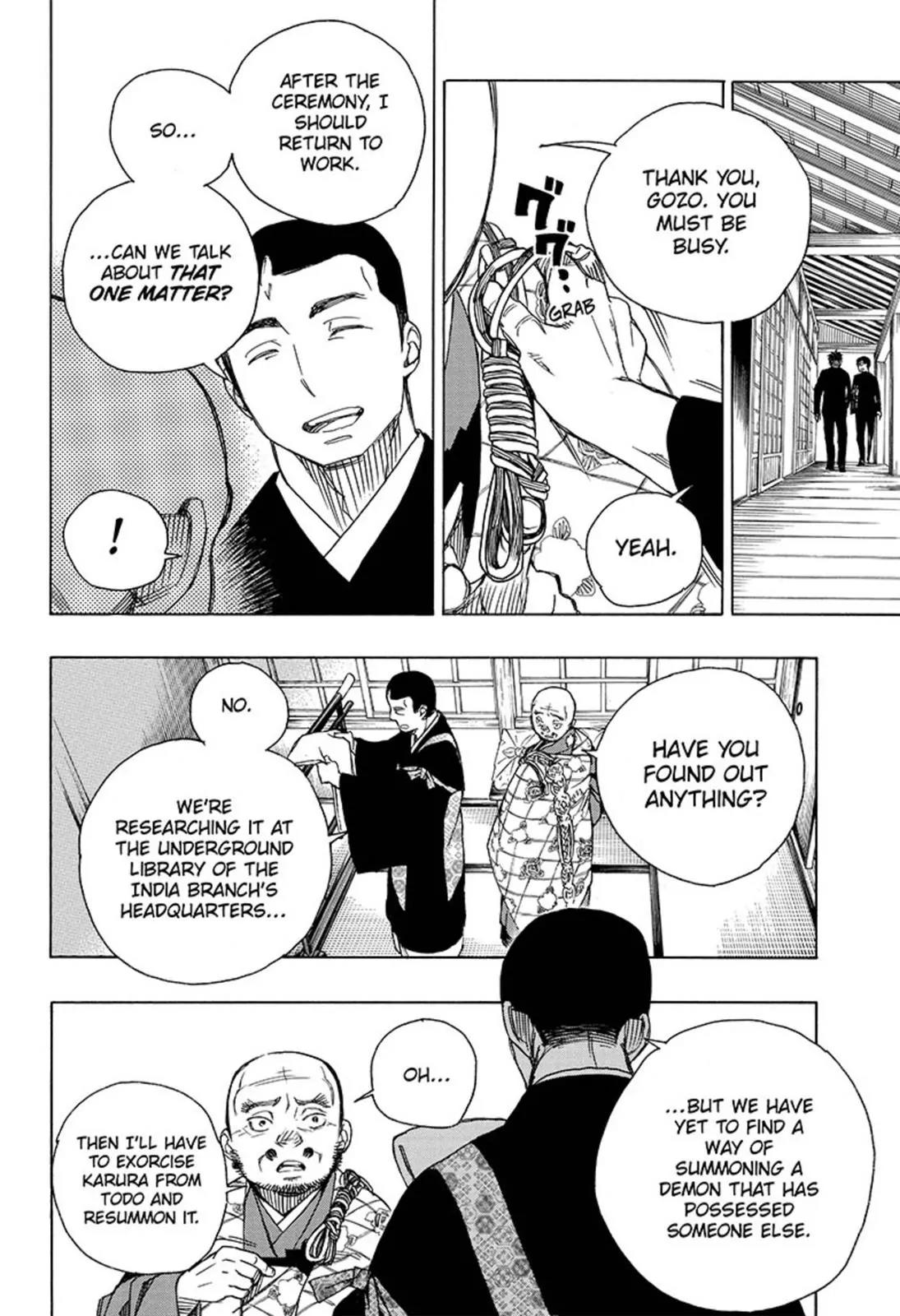 Ao no Exorcist Chapter 91 page 6 - Chapter 91: Congratulations - Late Night