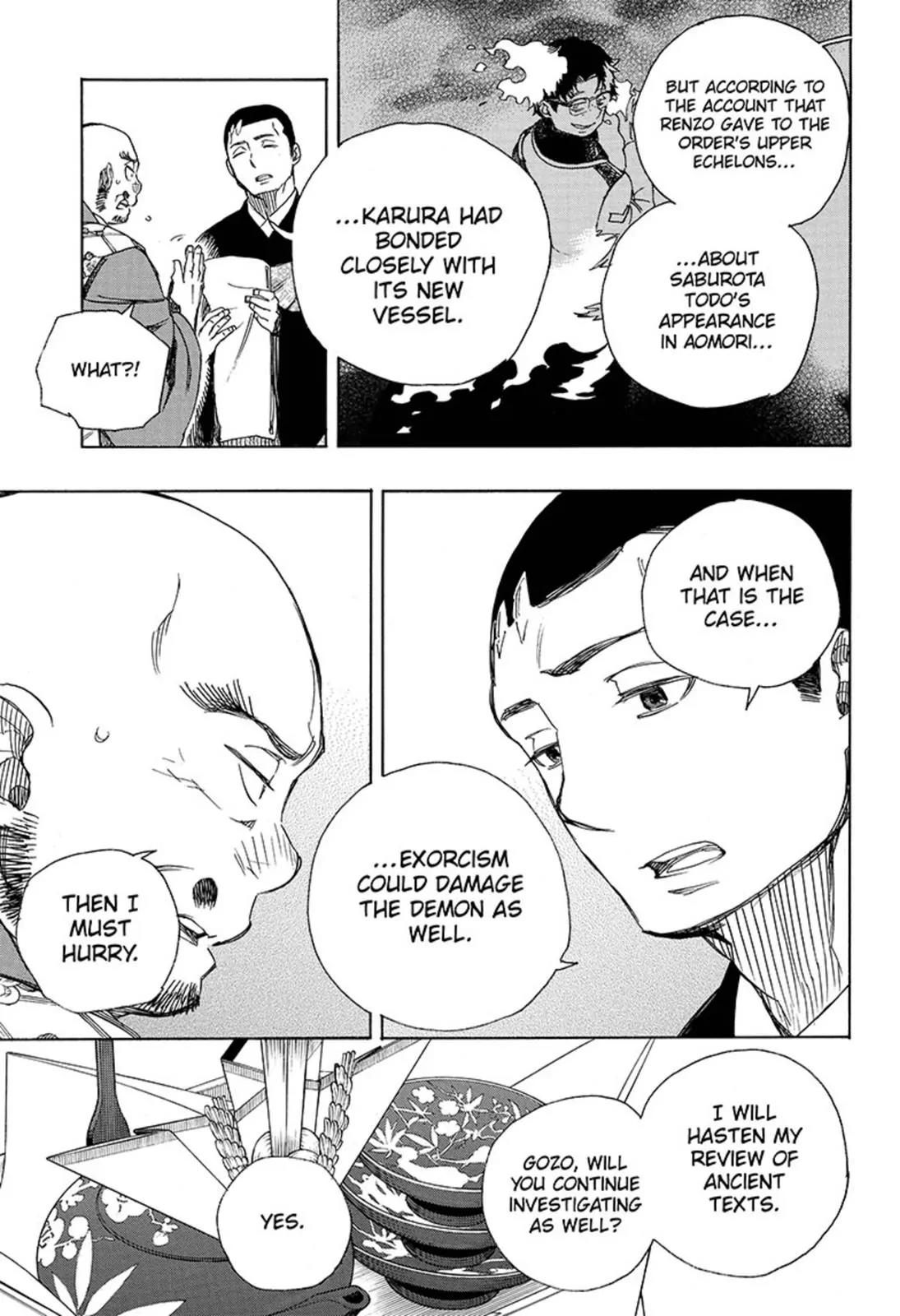 Ao no Exorcist Chapter 91 page 7 - Chapter 91: Congratulations - Late Night