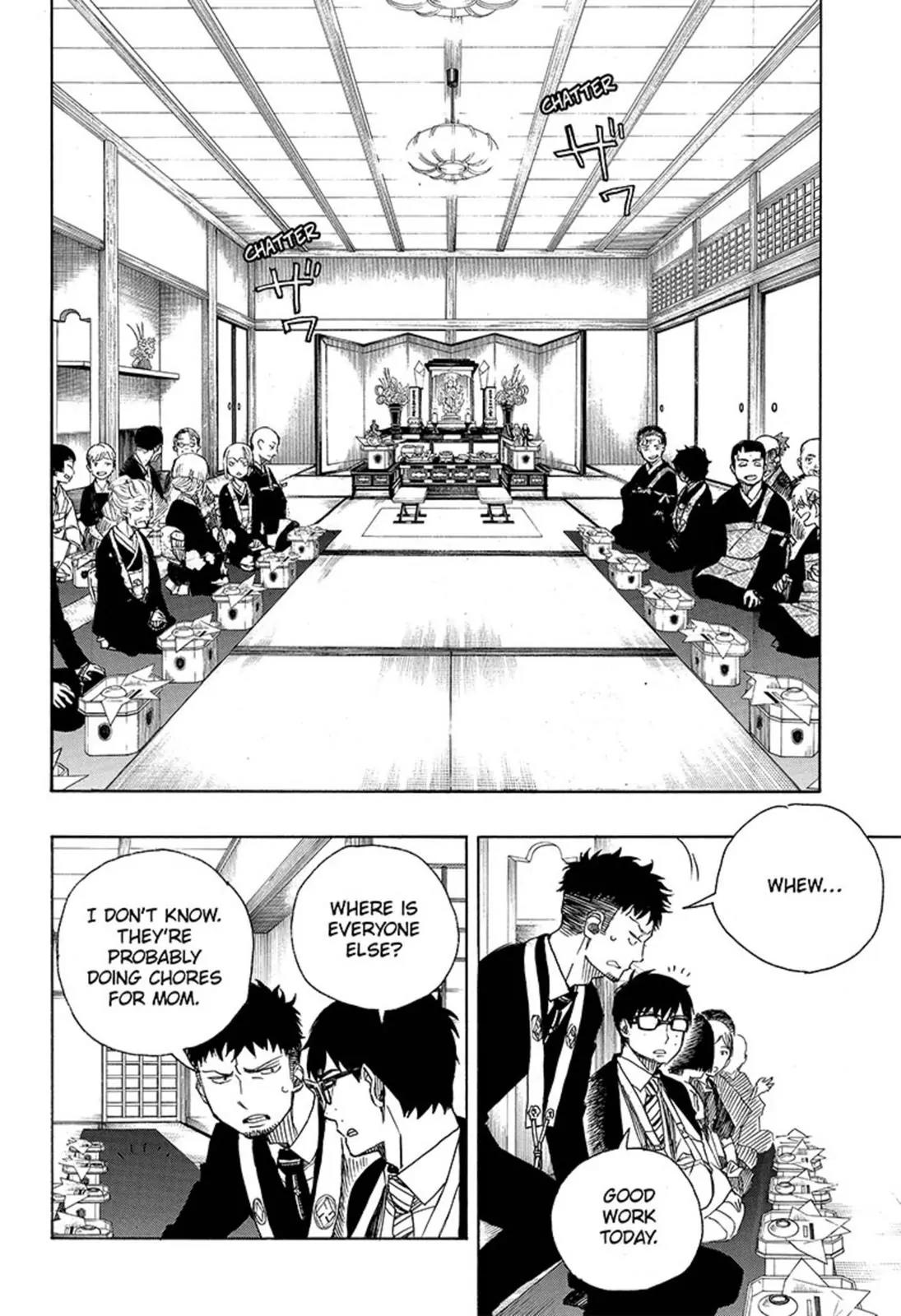 Ao no Exorcist Chapter 91 page 8 - Chapter 91: Congratulations - Late Night