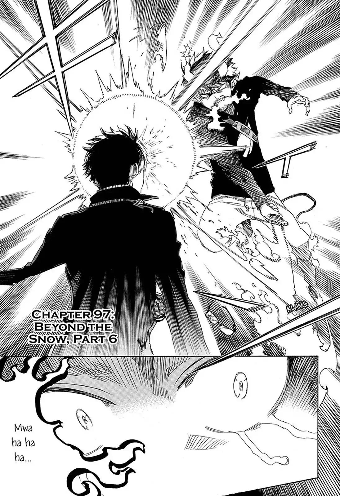 Ao no Exorcist Chapter 97 page 1 - Chapter 97: Beyond The Snow (6)