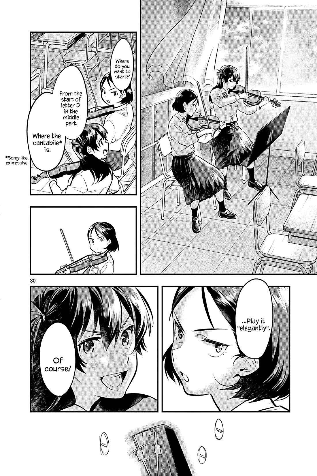 Ao no Orchestra Chapter 52 page 30 - Chapter 52: Regret and a Step Forward