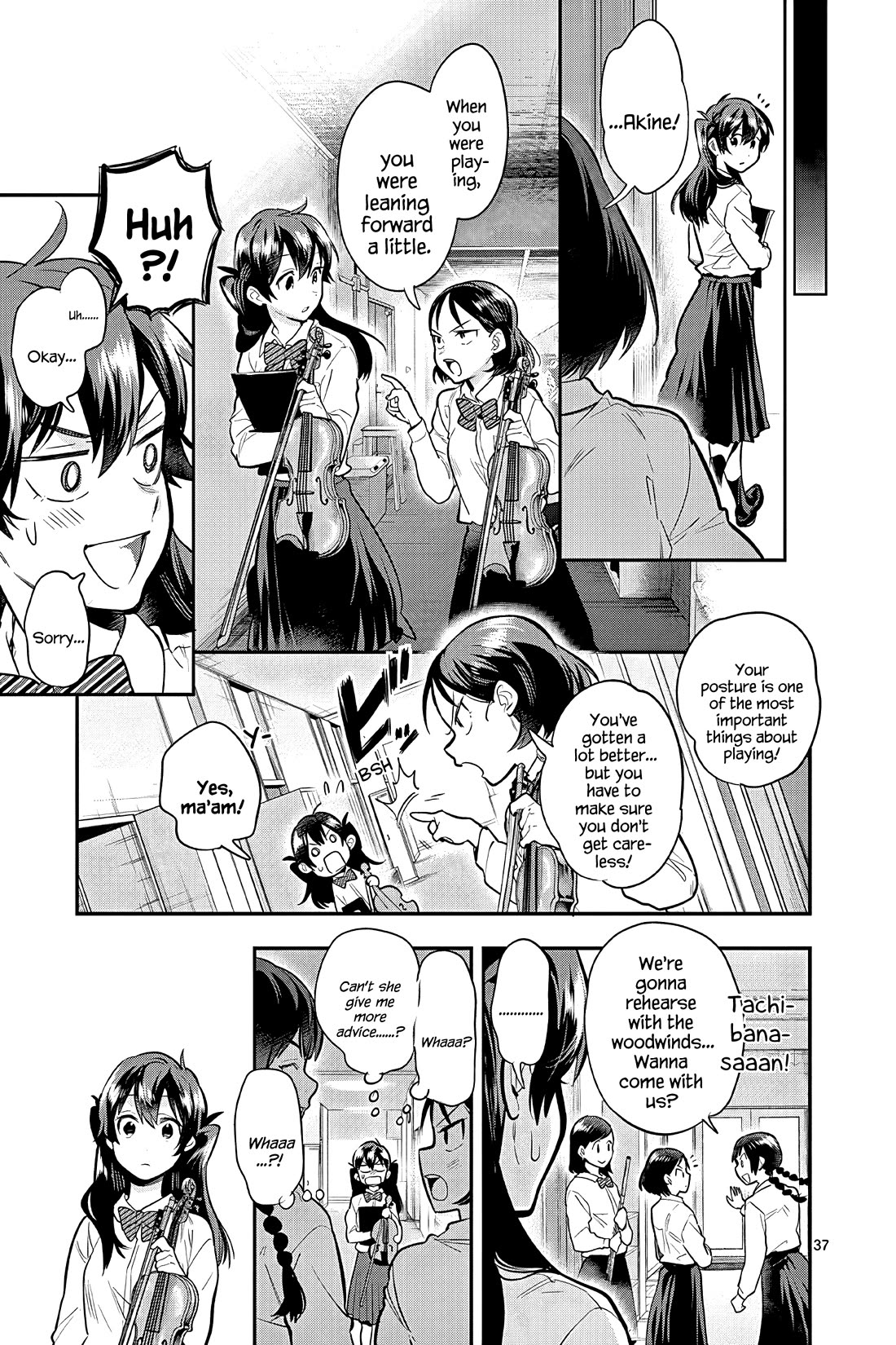 Ao no Orchestra Chapter 52 page 37 - Chapter 52: Regret and a Step Forward