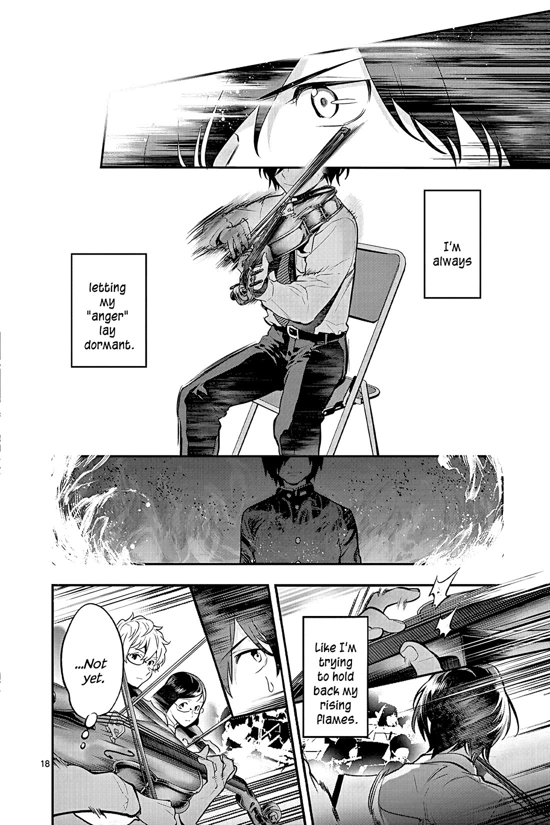 Ao no Orchestra Chapter 53 page 18 - Chapter 53: Anger