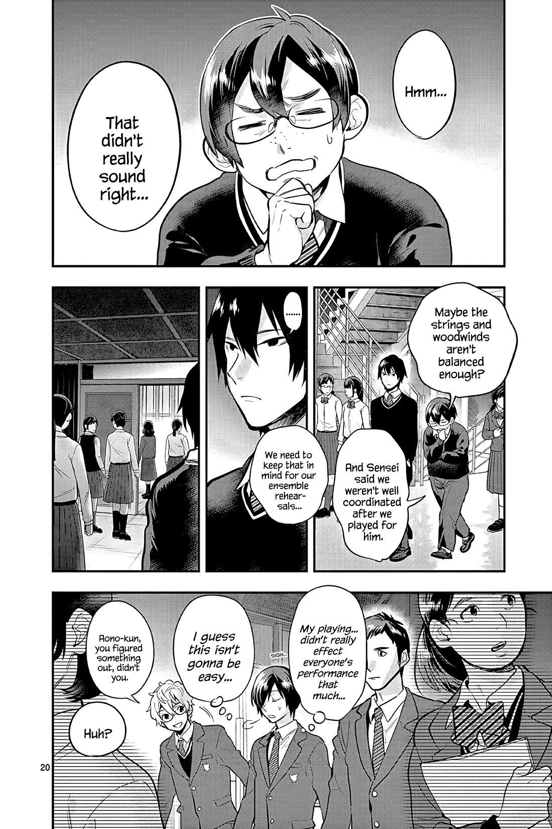 Ao no Orchestra Chapter 53 page 20 - Chapter 53: Anger