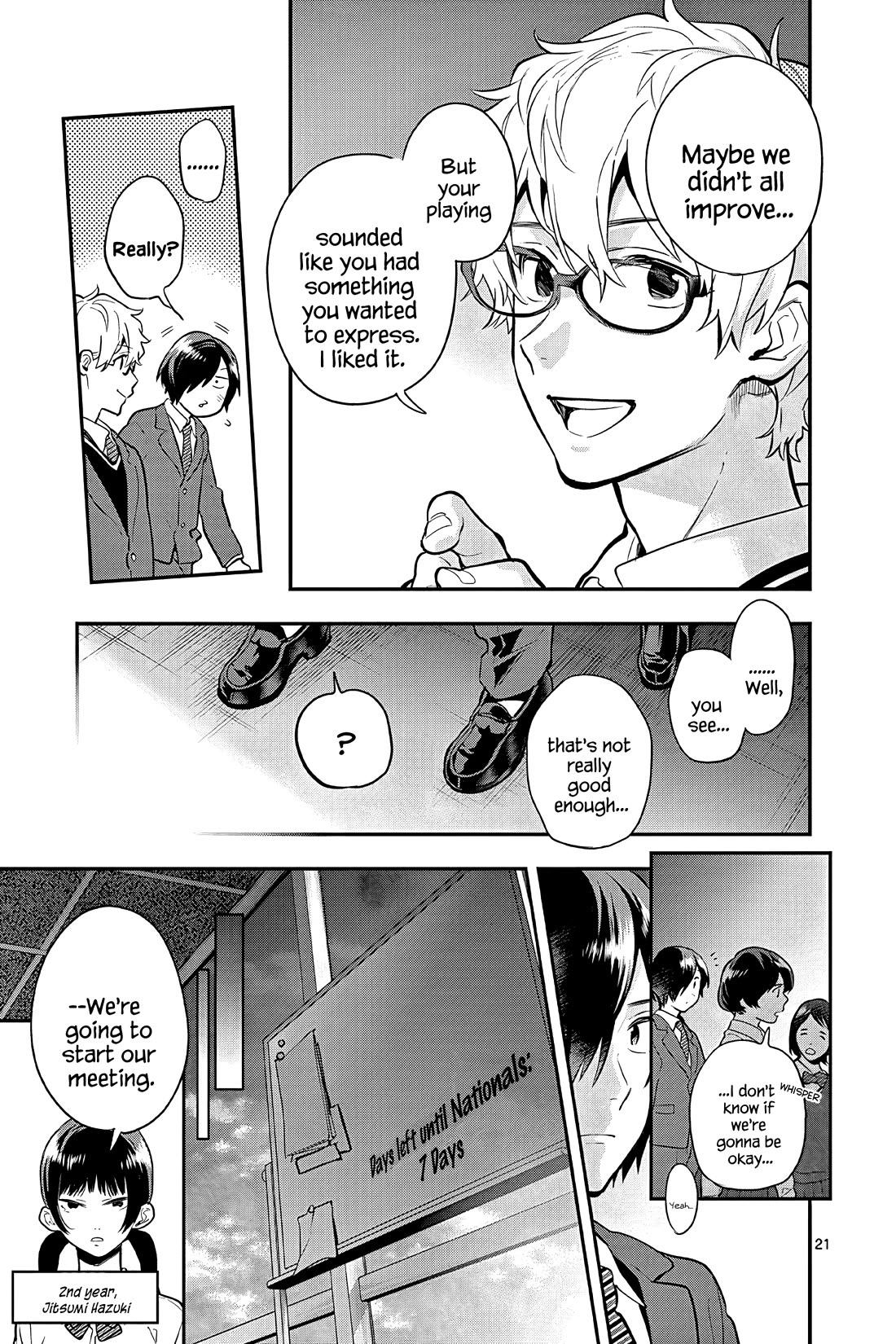 Ao no Orchestra Chapter 53 page 21 - Chapter 53: Anger