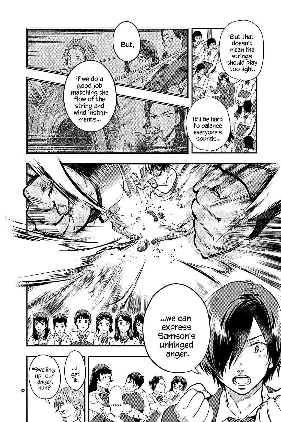 Ao no Orchestra Chapter 53 page 32 - Chapter 53: Anger