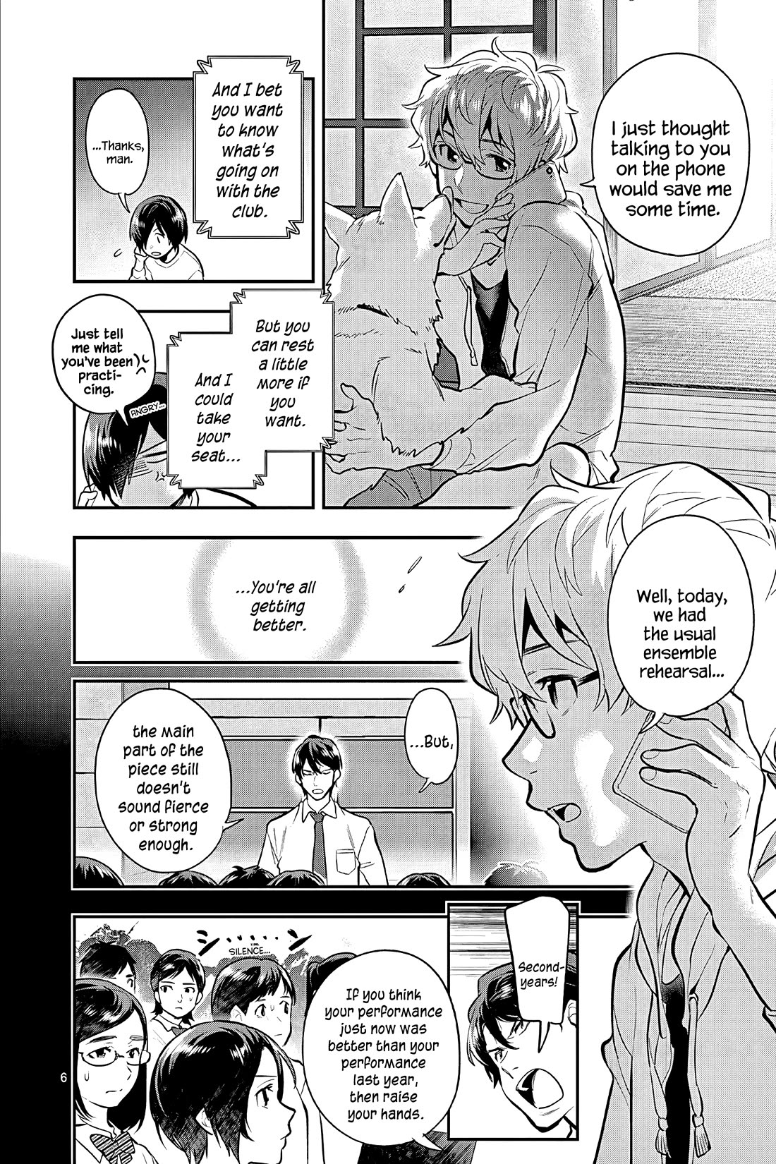 Ao no Orchestra Chapter 53 page 6 - Chapter 53: Anger