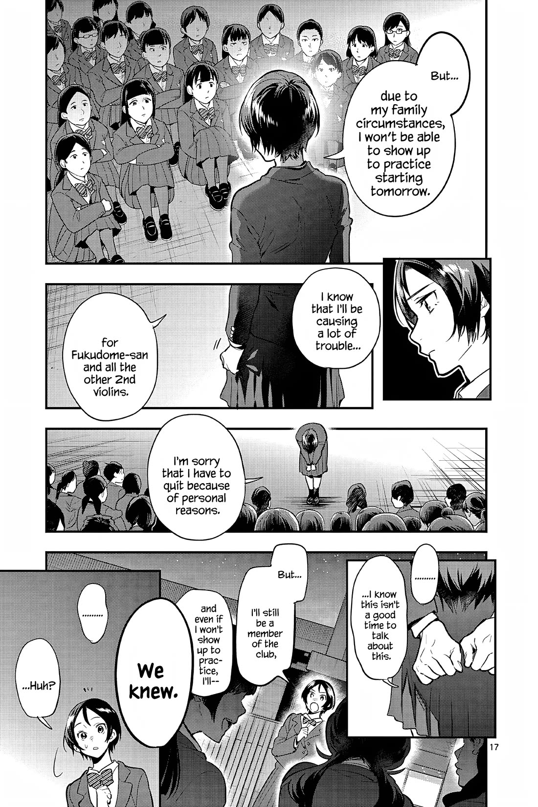 Ao no Orchestra Chapter 56 page 17 - Chapter 56: Results
