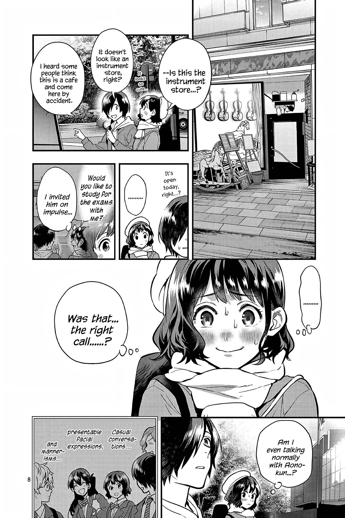 Ao no Orchestra Chapter 57 page 8 - Chapter 57: Date