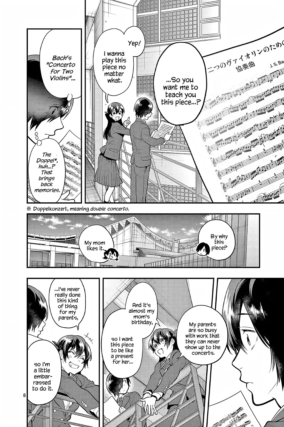 Ao no Orchestra Chapter 59 page 8 - Chapter 59: Request