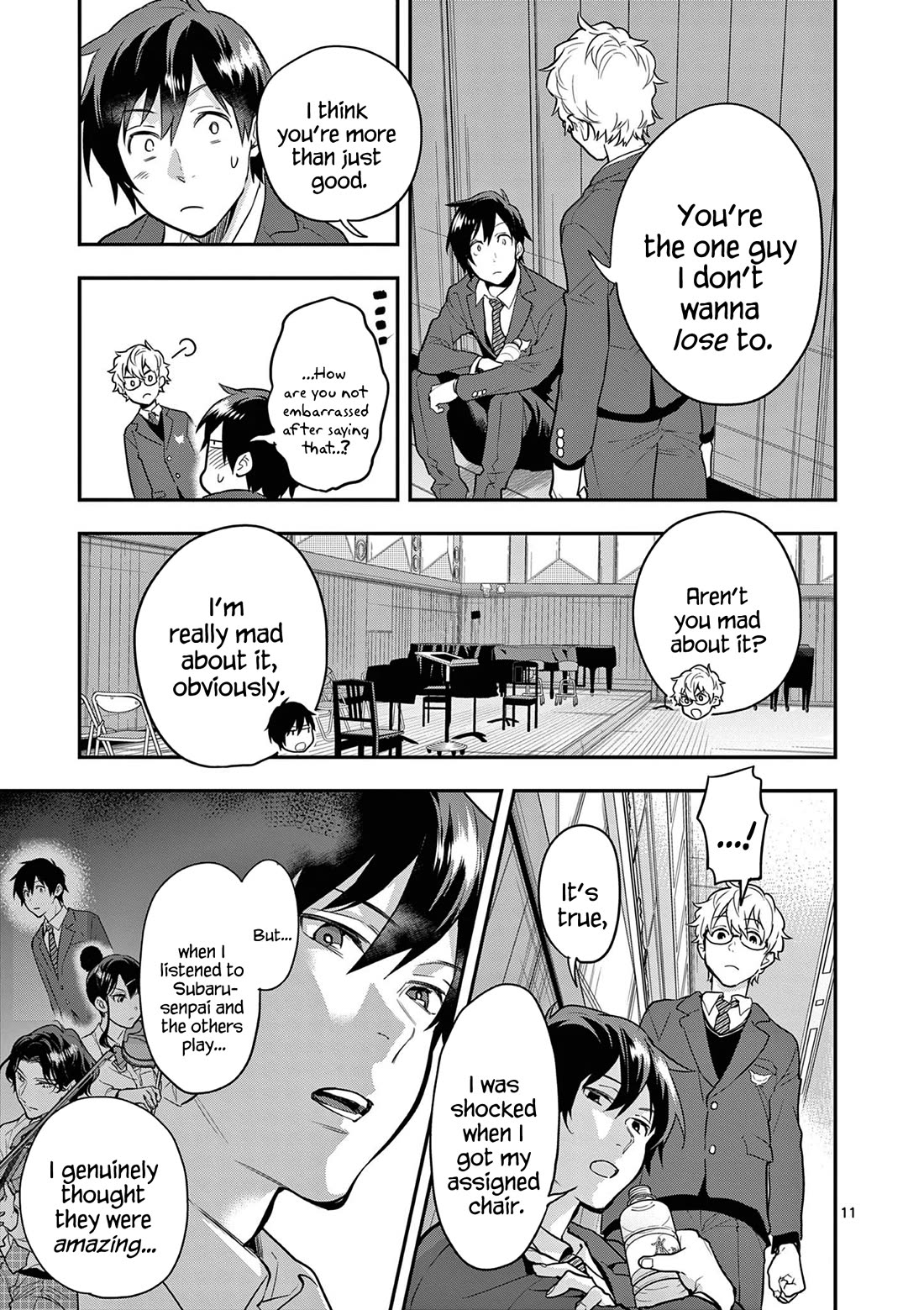 Ao no Orchestra Chapter 67 page 11 - Chapter 67: Not Fun
