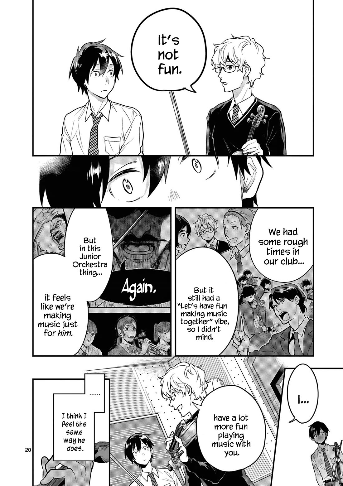 Ao no Orchestra Chapter 67 page 20 - Chapter 67: Not Fun