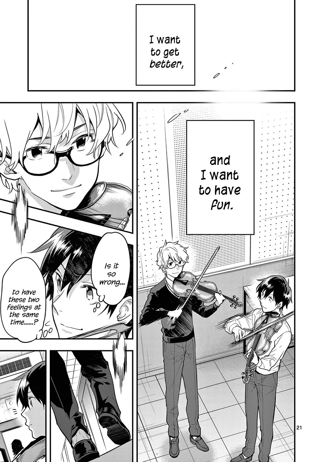 Ao no Orchestra Chapter 67 page 21 - Chapter 67: Not Fun