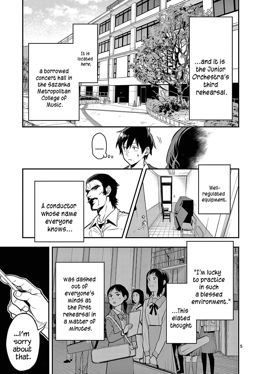 Ao no Orchestra Chapter 67 page 5 - Chapter 67: Not Fun