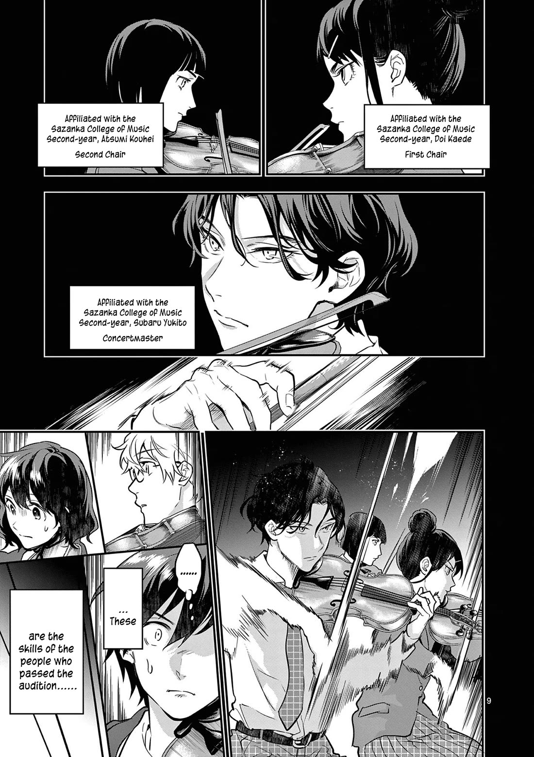 Ao no Orchestra Chapter 67 page 9 - Chapter 67: Not Fun