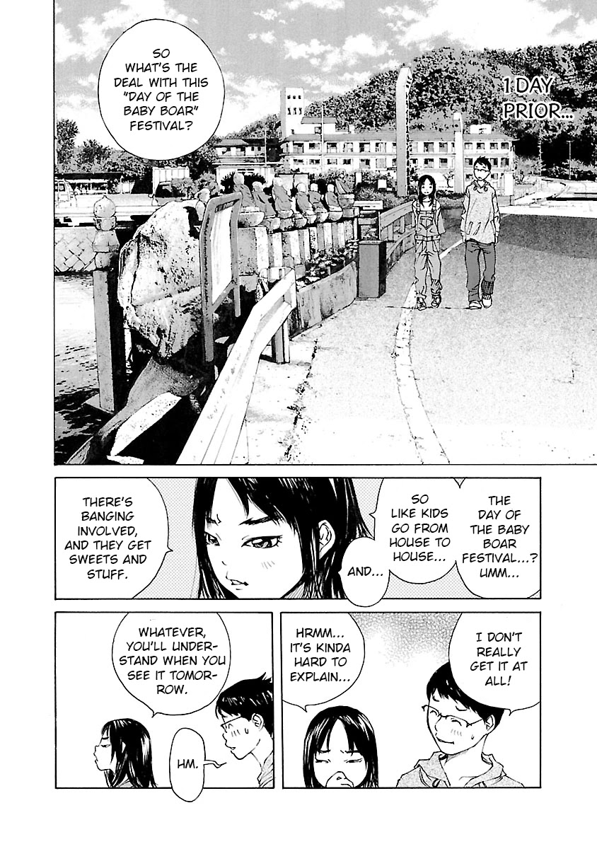 Ao no Shima to Neko Ippiki Chapter 10 page 4 - Chapter 10: The Day of the Boar Festival