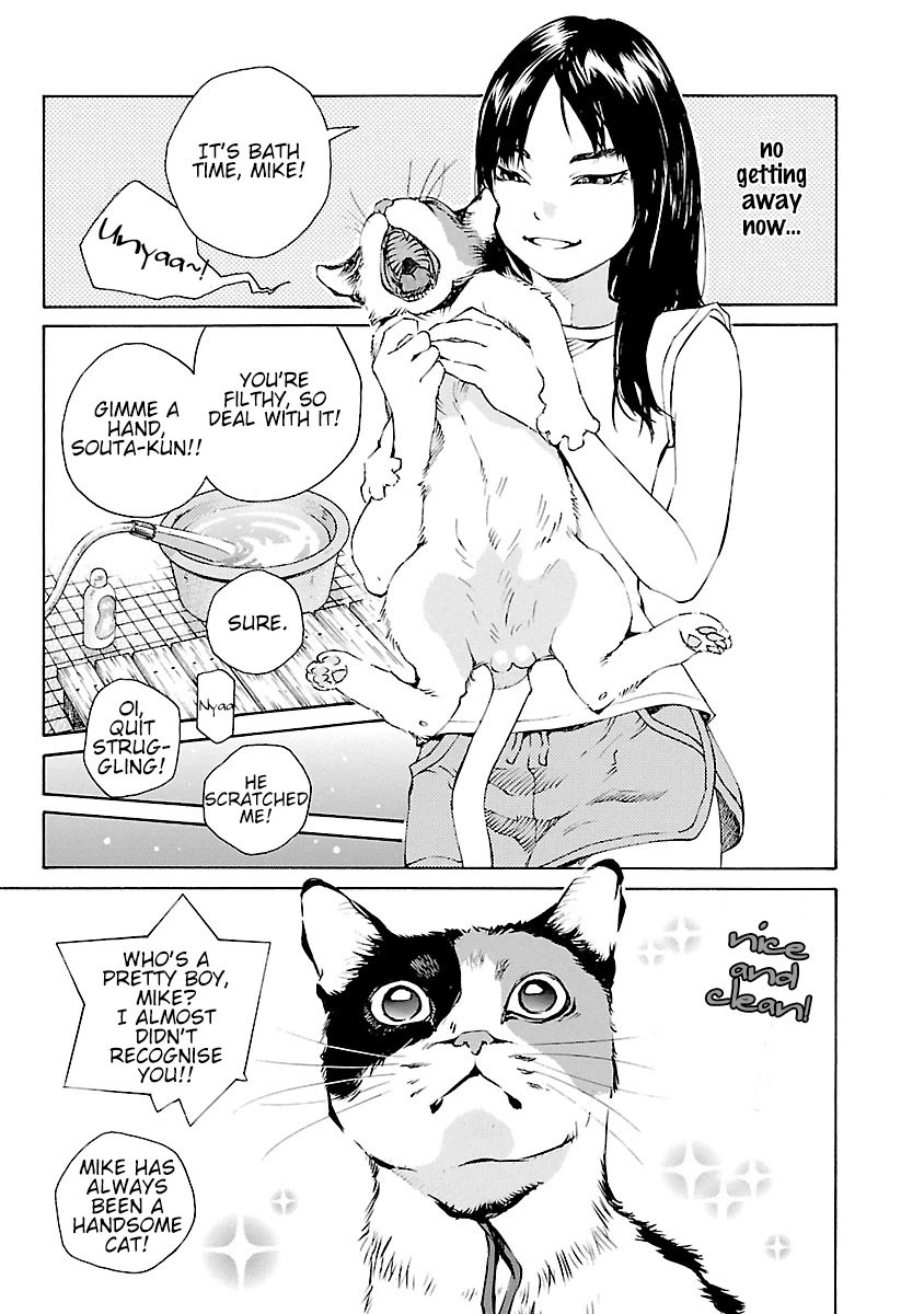 Ao no Shima to Neko Ippiki Chapter 14.5 page 12 - Chapter 14.5: Omake1: Mike's Everyday Life / Omake 2: Reunion