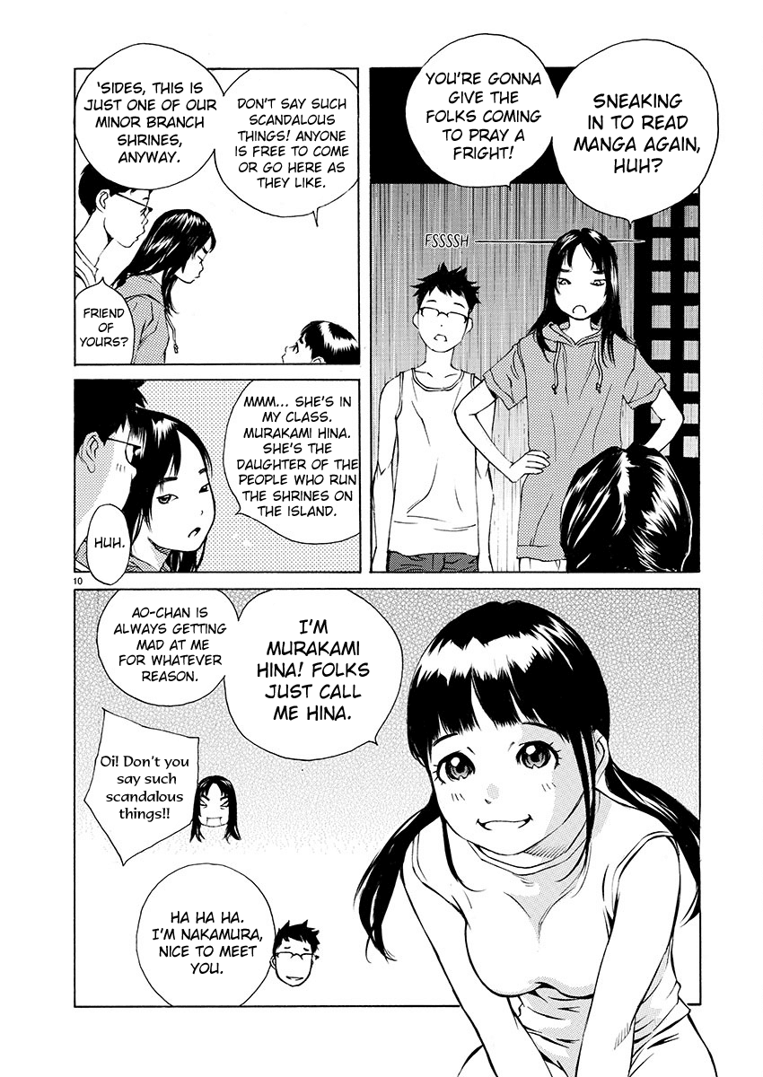 Ao no Shima to Neko Ippiki Chapter 3 page 10 - Chapter 3: The Local Shinto Deity
