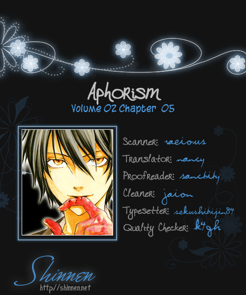 Aphorism Chapter 5 page 1 - Chapter 5