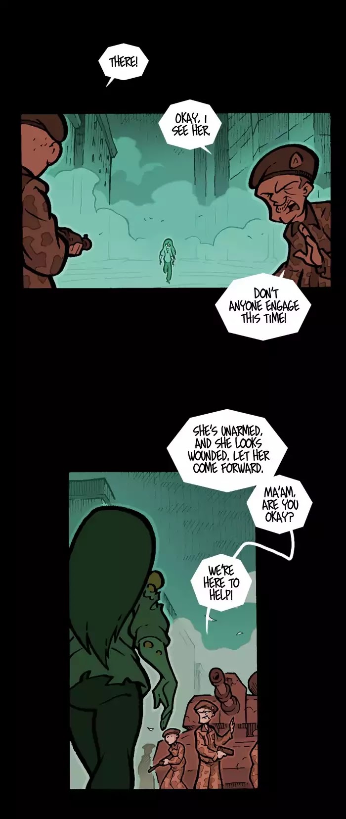 Apocalyptic Horseplay Chapter 110 page 4 - Chapter 110: CH5-Ep3 - Army Men
