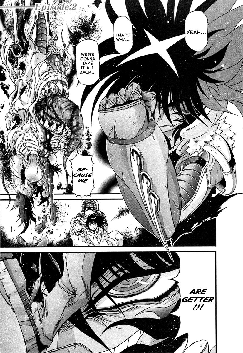 Apocrypha Getter Robo Darkness Chapter 2 page 1 - Chapter 2: The Power of Three