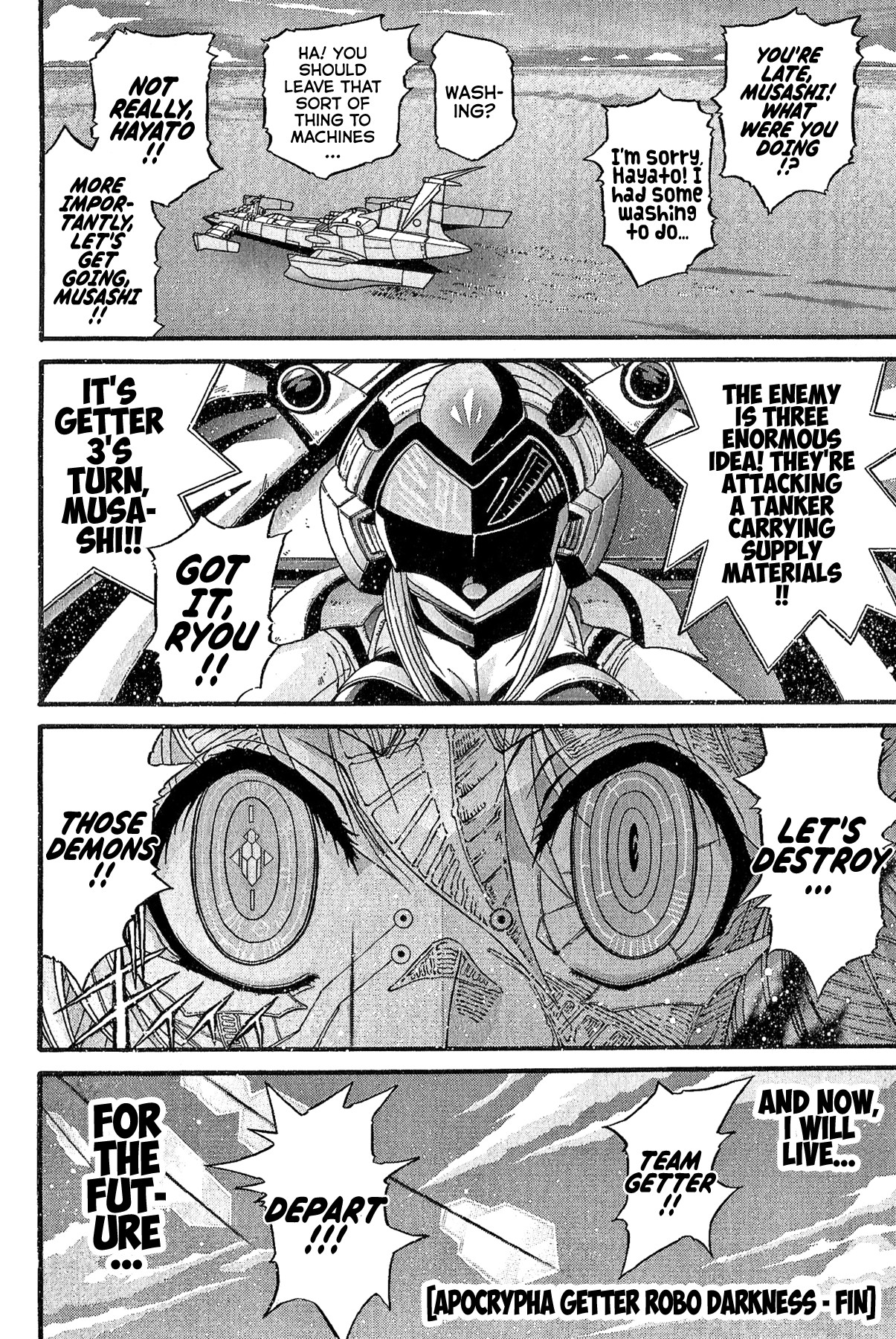 Apocrypha Getter Robo Darkness Chapter 30 page 19 - Chapter 30: Tatsuhito and Musashi #13