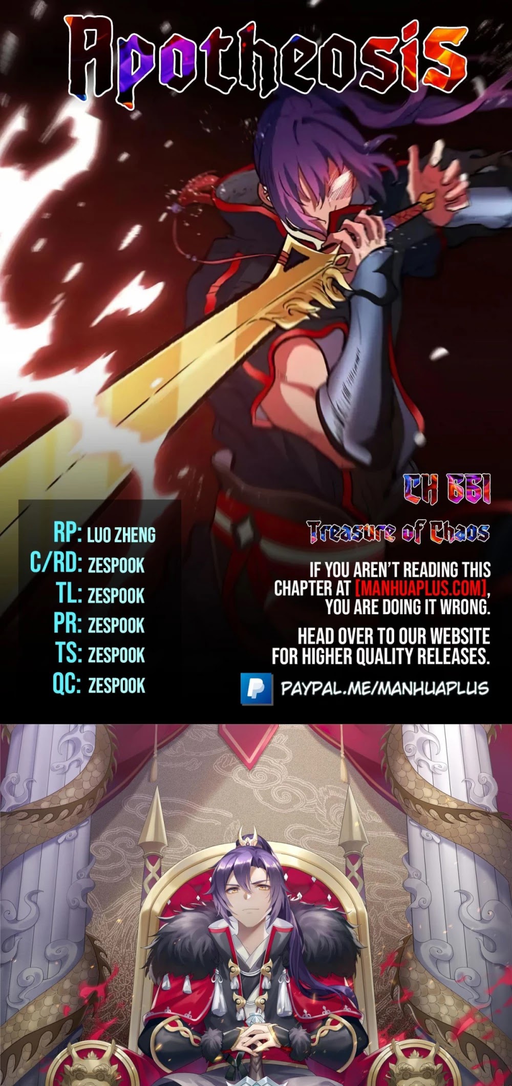 Apotheosis Chapter 653 page 1 - Chapter 653