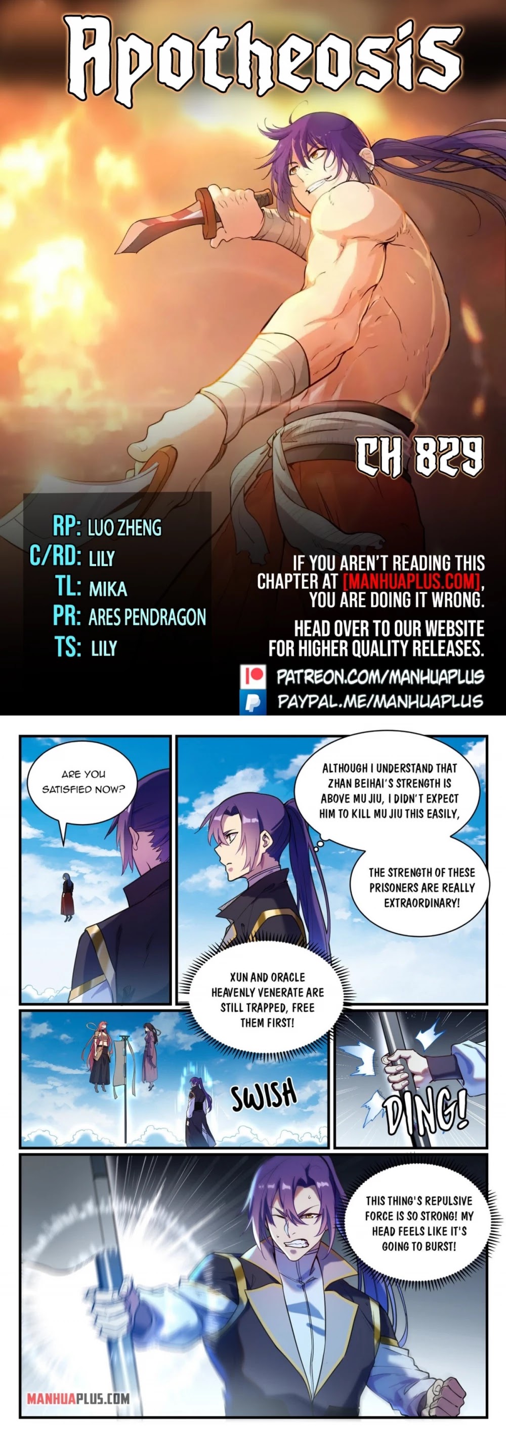Apotheosis Chapter 821 page 1 - Chapter 821
