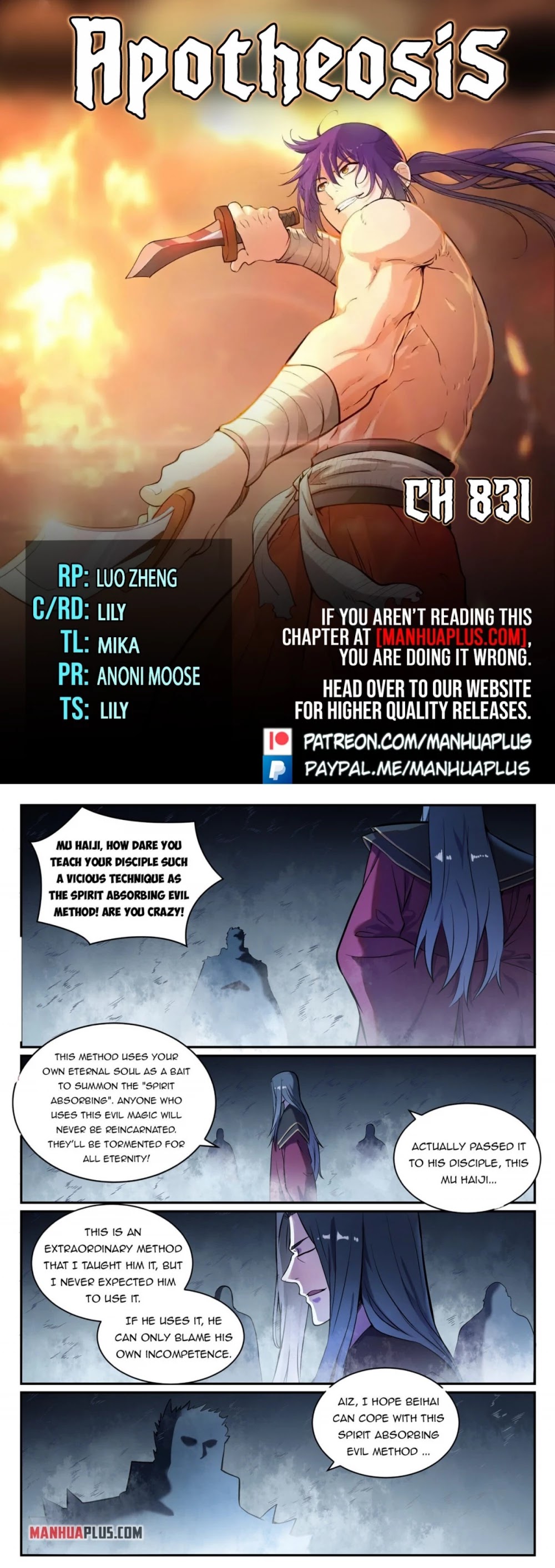 Apotheosis Chapter 823 page 1 - Chapter 823