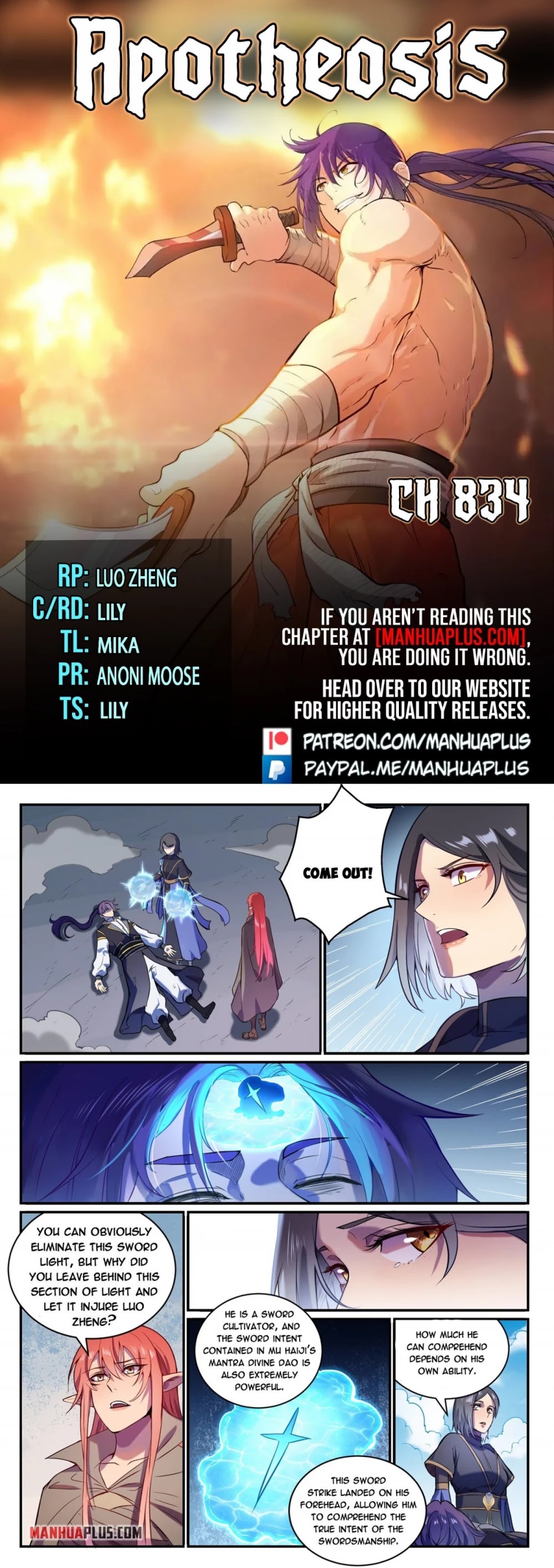 Apotheosis Chapter 826 page 1 - Chapter 826
