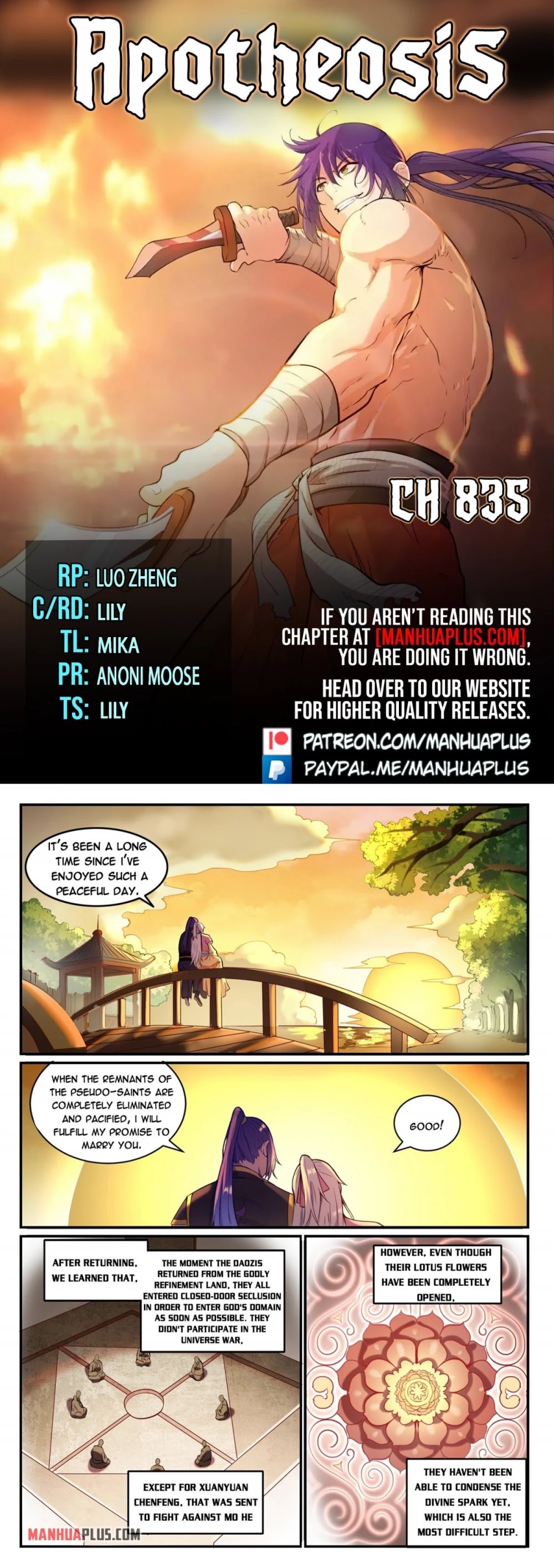 Apotheosis Chapter 827 page 1 - Chapter 827
