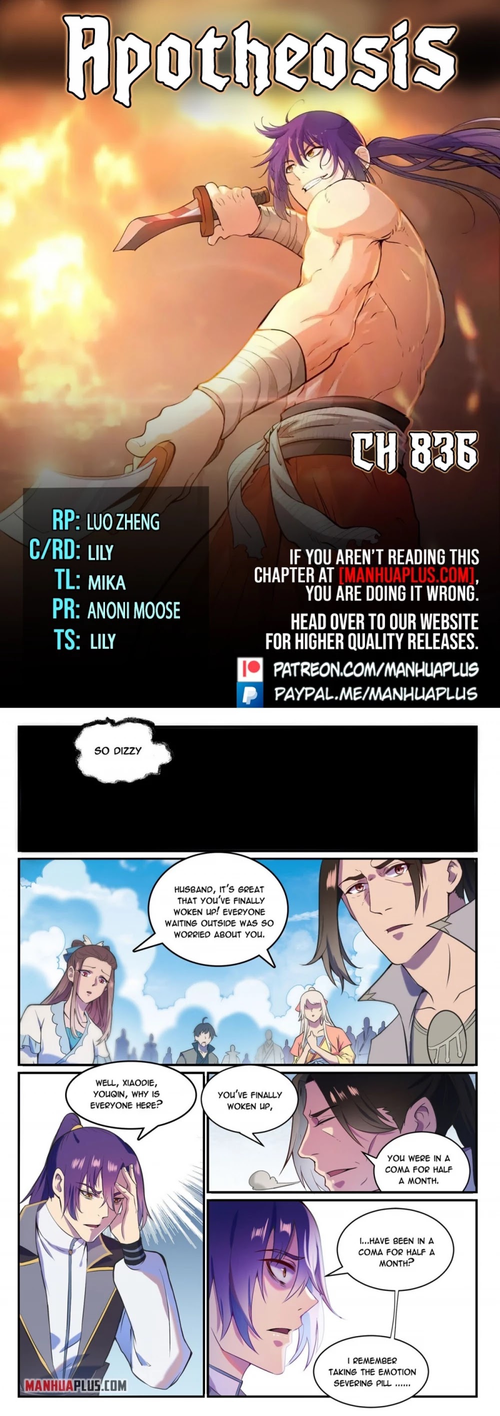 Apotheosis Chapter 828 page 1 - Chapter 828