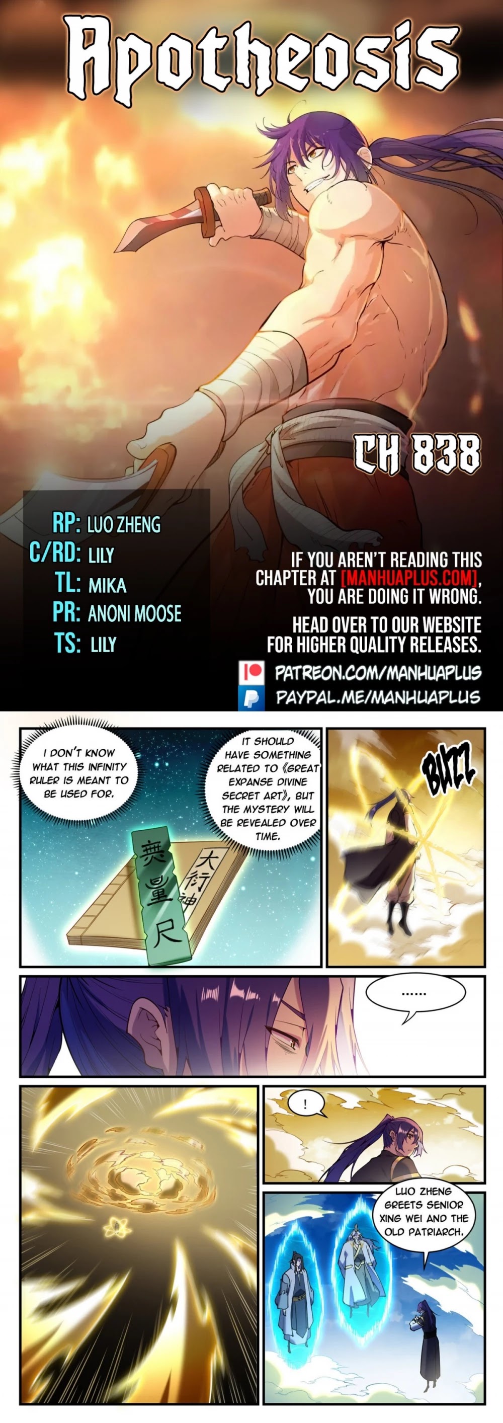 Apotheosis Chapter 830 page 1 - Chapter 830