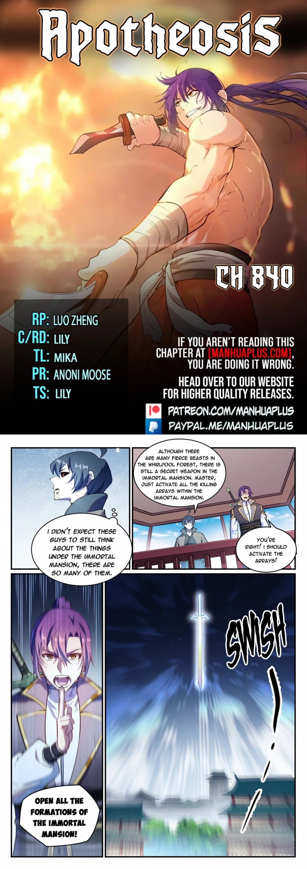 Apotheosis Chapter 832 page 1 - Chapter 832