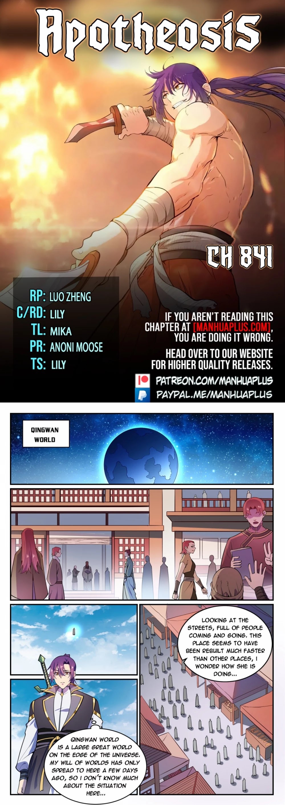 Apotheosis Chapter 833 page 1 - Chapter 833