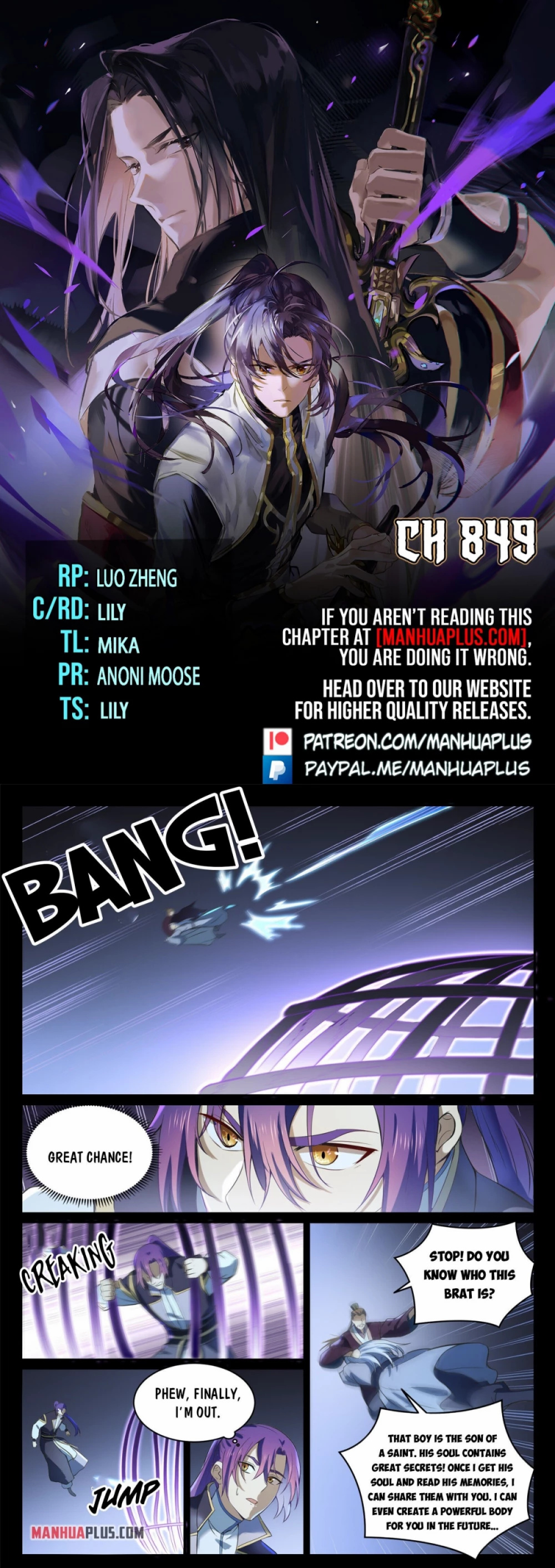 Apotheosis Chapter 841 page 1 - Chapter 841