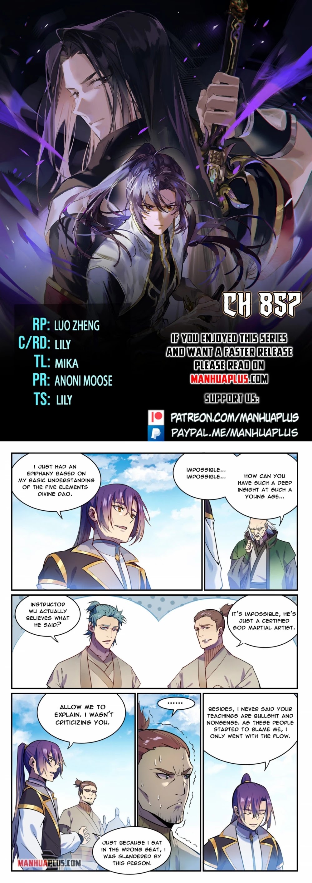 Apotheosis Chapter 849 page 1 - Chapter 849