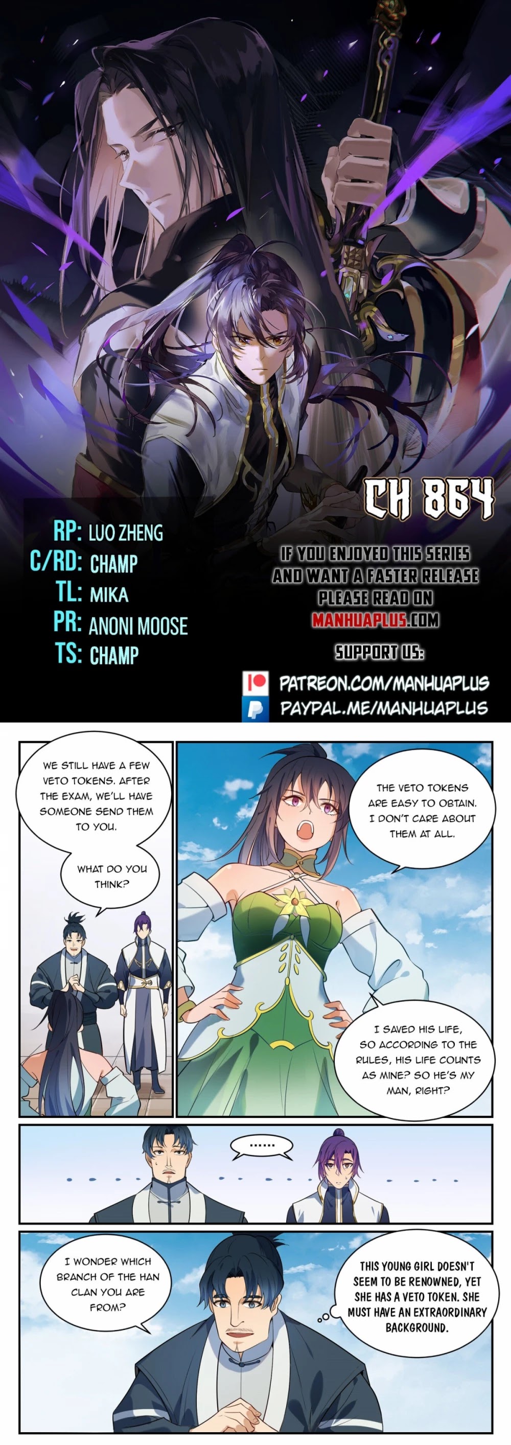 Apotheosis Chapter 856 page 1 - Chapter 856