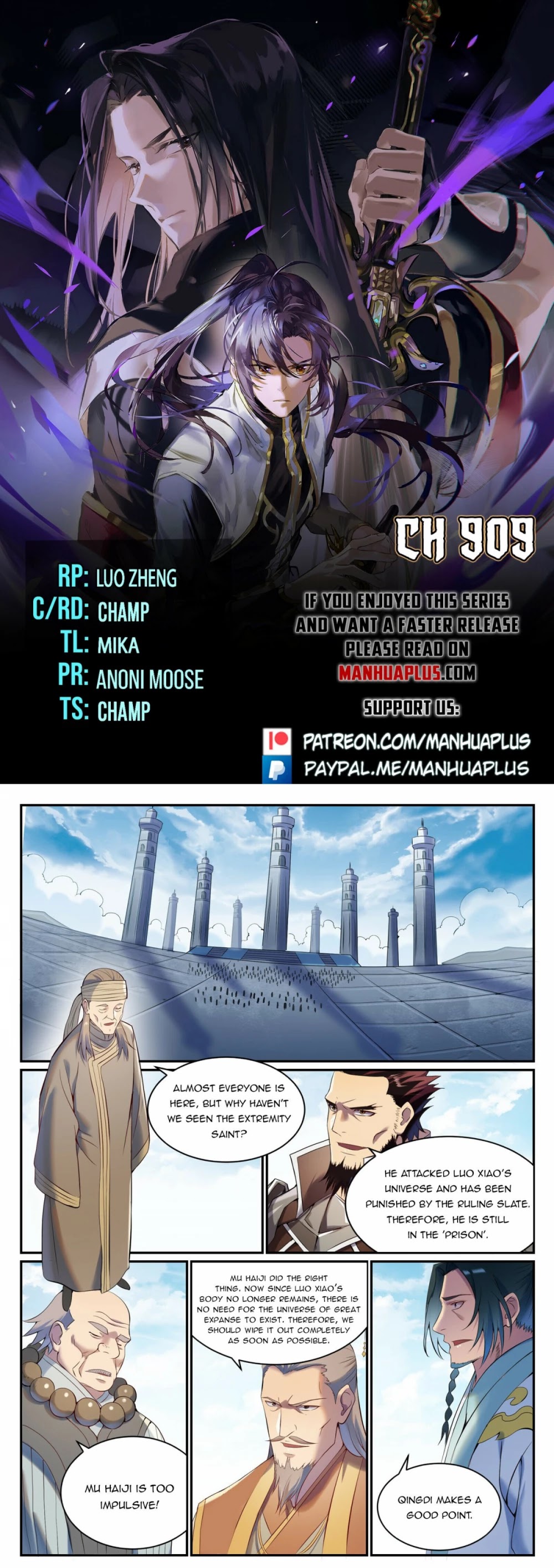 Apotheosis Chapter 901 page 1 - Chapter 901