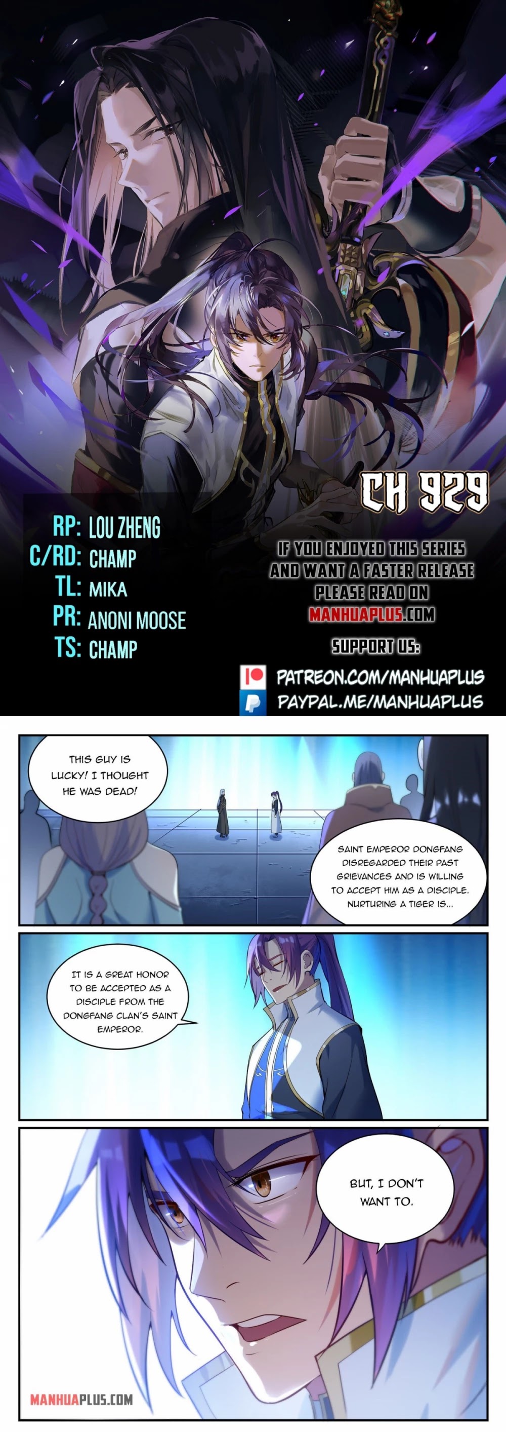 Apotheosis Chapter 921 page 1 - Chapter 921