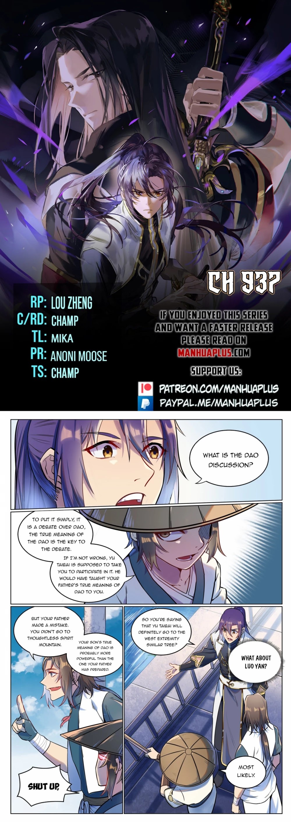 Apotheosis Chapter 929 page 1 - Chapter 929