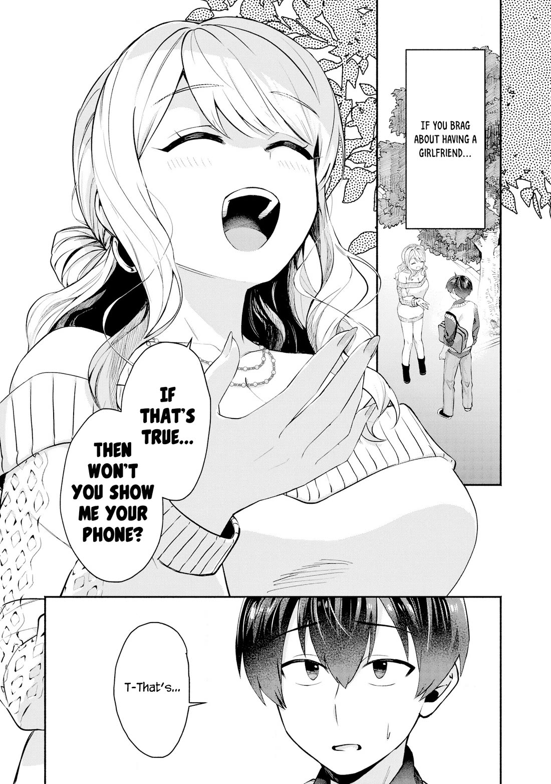 Apparently, My Childhood Friend’s Older Sister, Who is Called a Gal Nowadays, is a Yandere Who Pathologically Loves Me Chapter 2 page 3 - Chapter 2: I also erased that girl's contact info