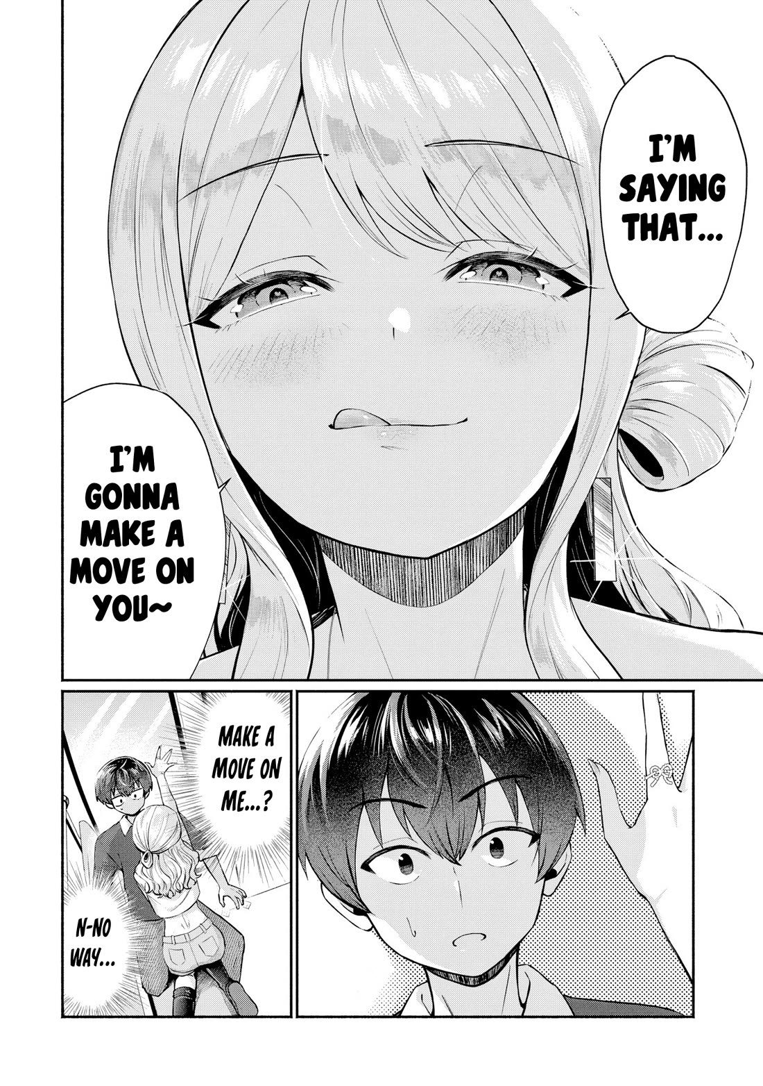 Apparently, My Childhood Friend’s Older Sister, Who is Called a Gal Nowadays, is a Yandere Who Pathologically Loves Me Chapter 6 page 2 - Chapter 6: It means I'm going to make a move on you