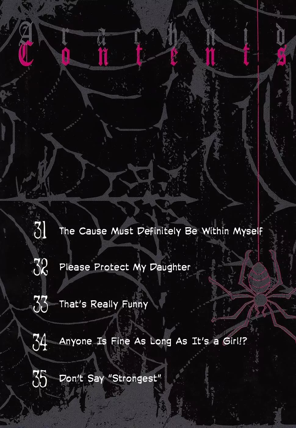 Arachnid Chapter 31 page 4 - Chapter 31: The Cause Must Definitely Be Within Myself