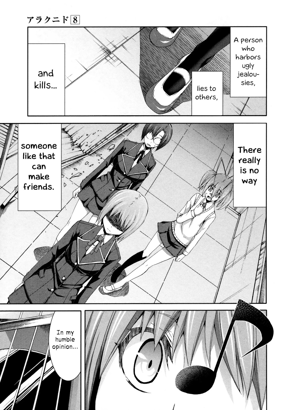 Arachnid Chapter 37 page 21 - Chapter 37: There's No Way I Can Make Friends