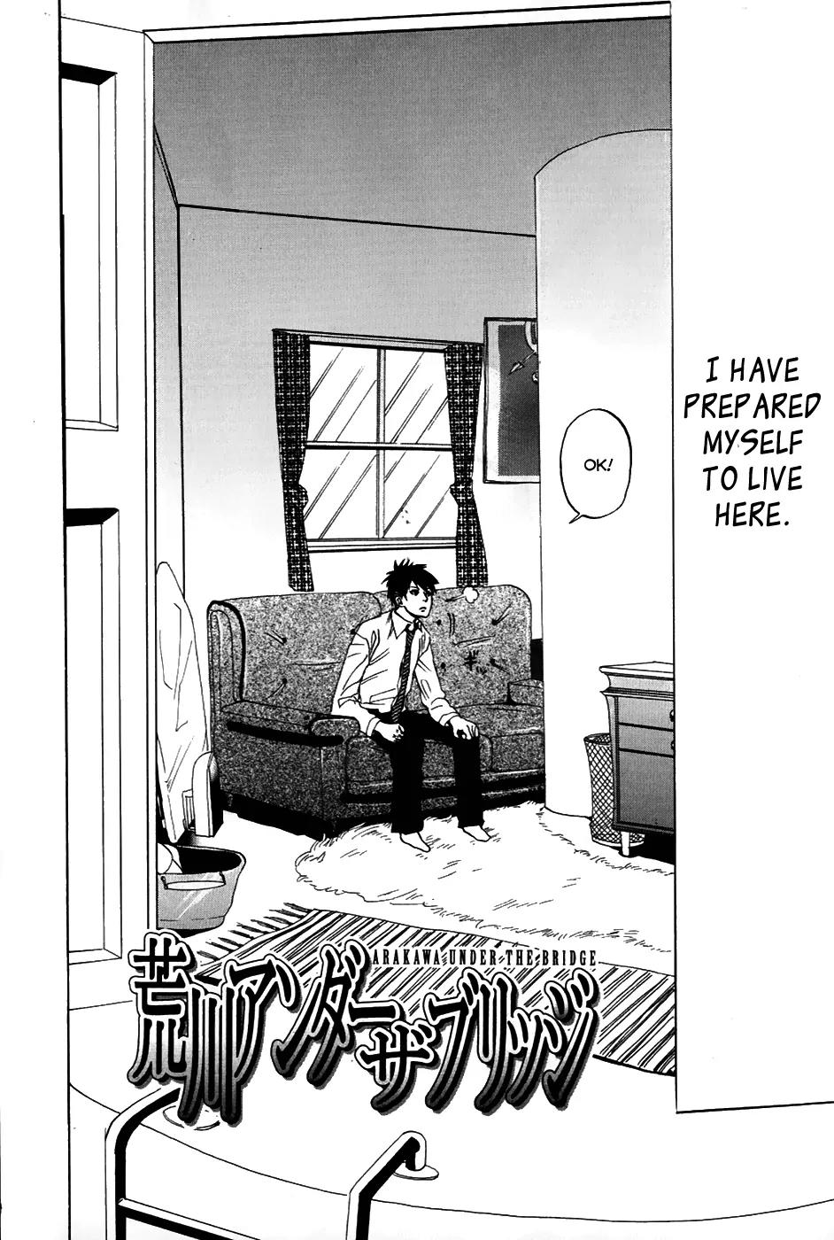 Arakawa Under the Bridge Chapter 10 page 2 - Chapter 10: New Life
