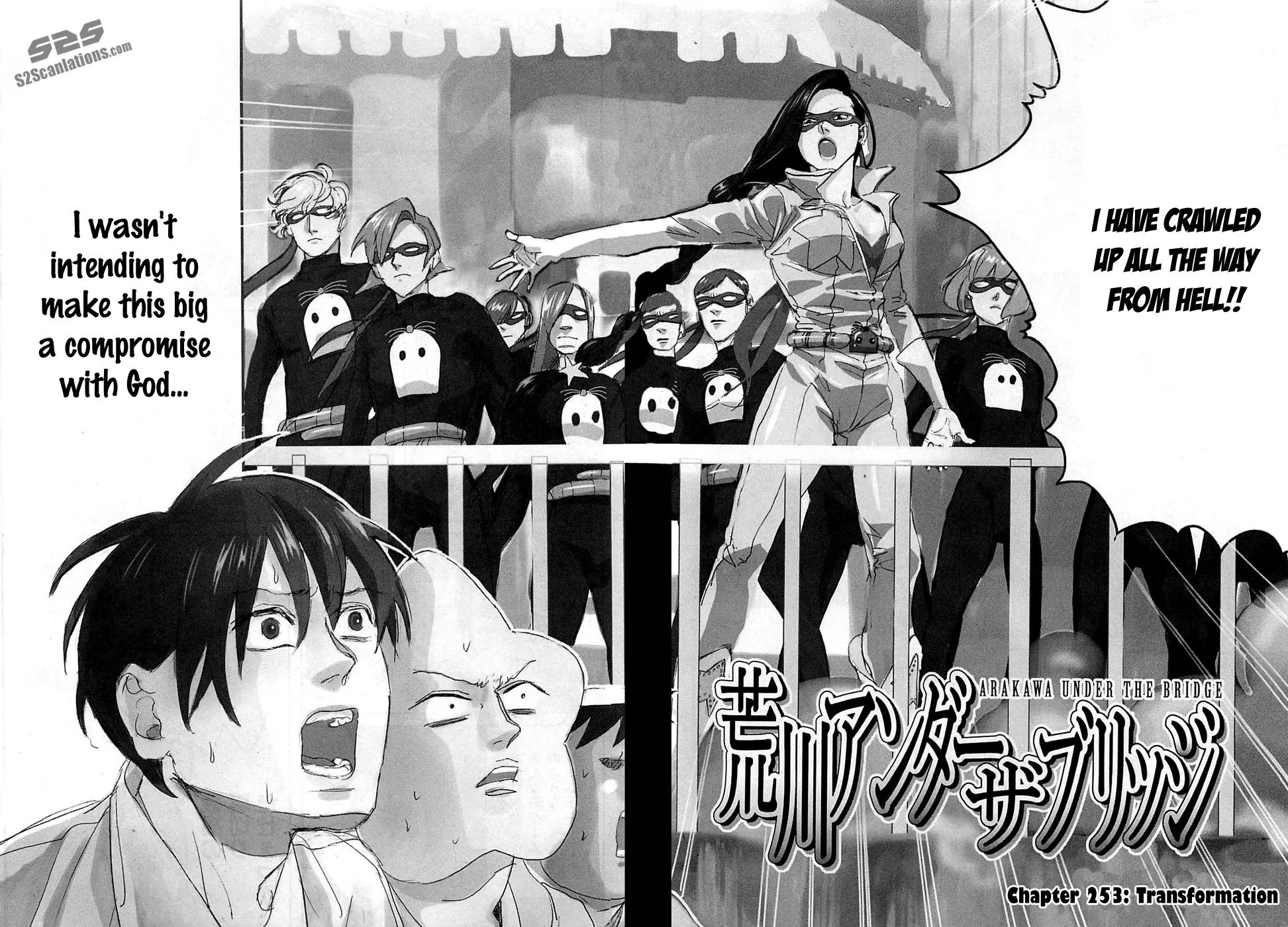 Arakawa Under the Bridge Chapter 253 page 2 - Chapter 253: Transformation