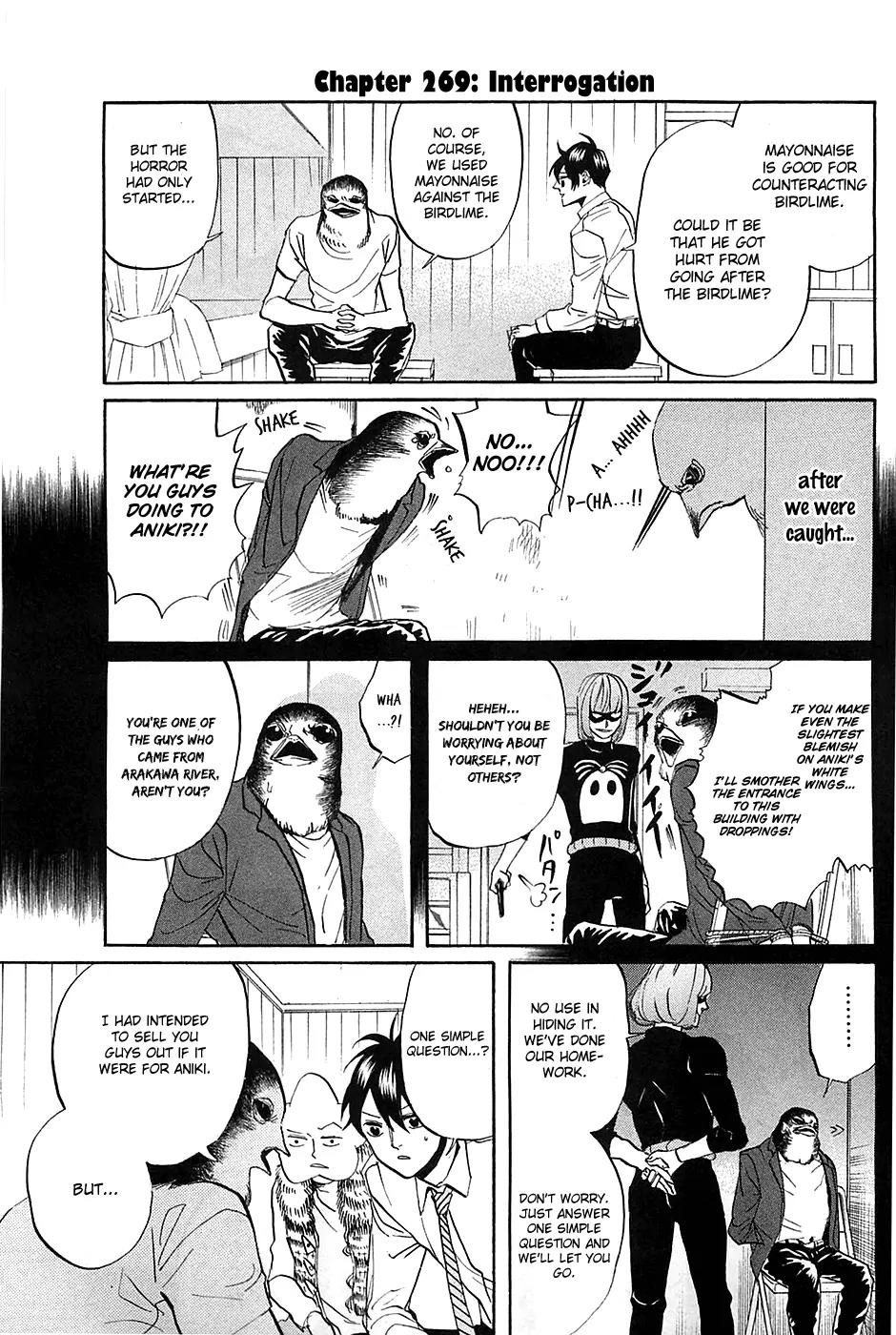 Arakawa Under the Bridge Chapter 269 page 2 - Chapter 269: Interrogation