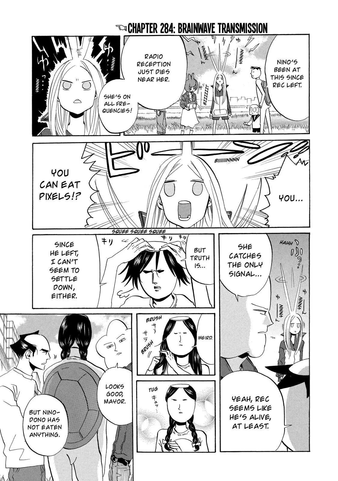 Arakawa Under the Bridge Chapter 284 page 4 - Chapter 284: Brainwave Transmission
